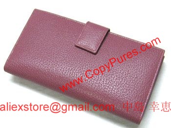 GUCCI　グッチ　財布　ホック長札　長財布　SVプレート　ピンク　143391　アウトレット